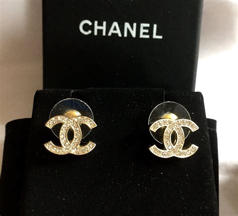 chanel cc earrings uk|Chanel earrings original.